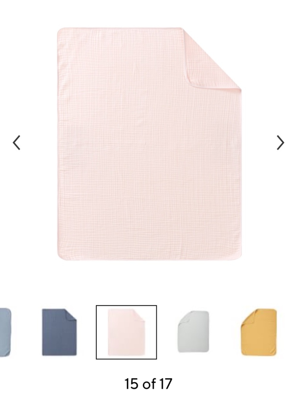Pottery Barn Kids Pink Organic Cotton Woven Blanket